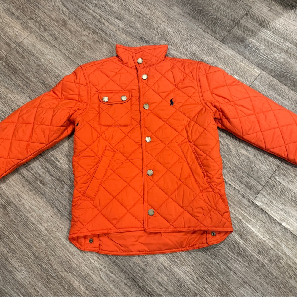 Polo by Ralph Lauren Kids Orange Quilted Puffer Jacket